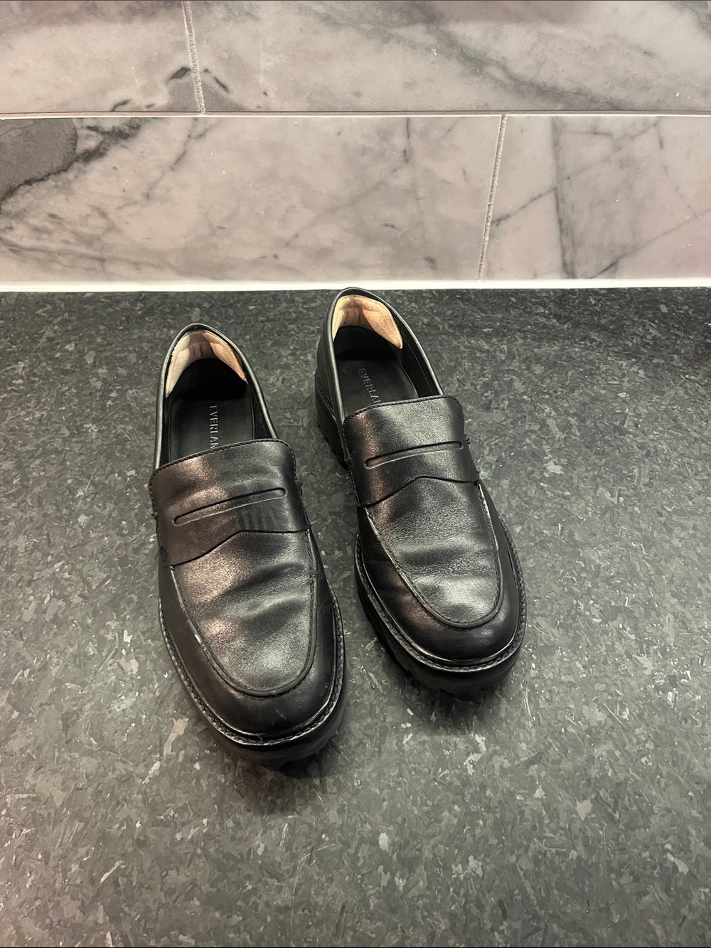 Classic Black EVERLANE Leather Loafers